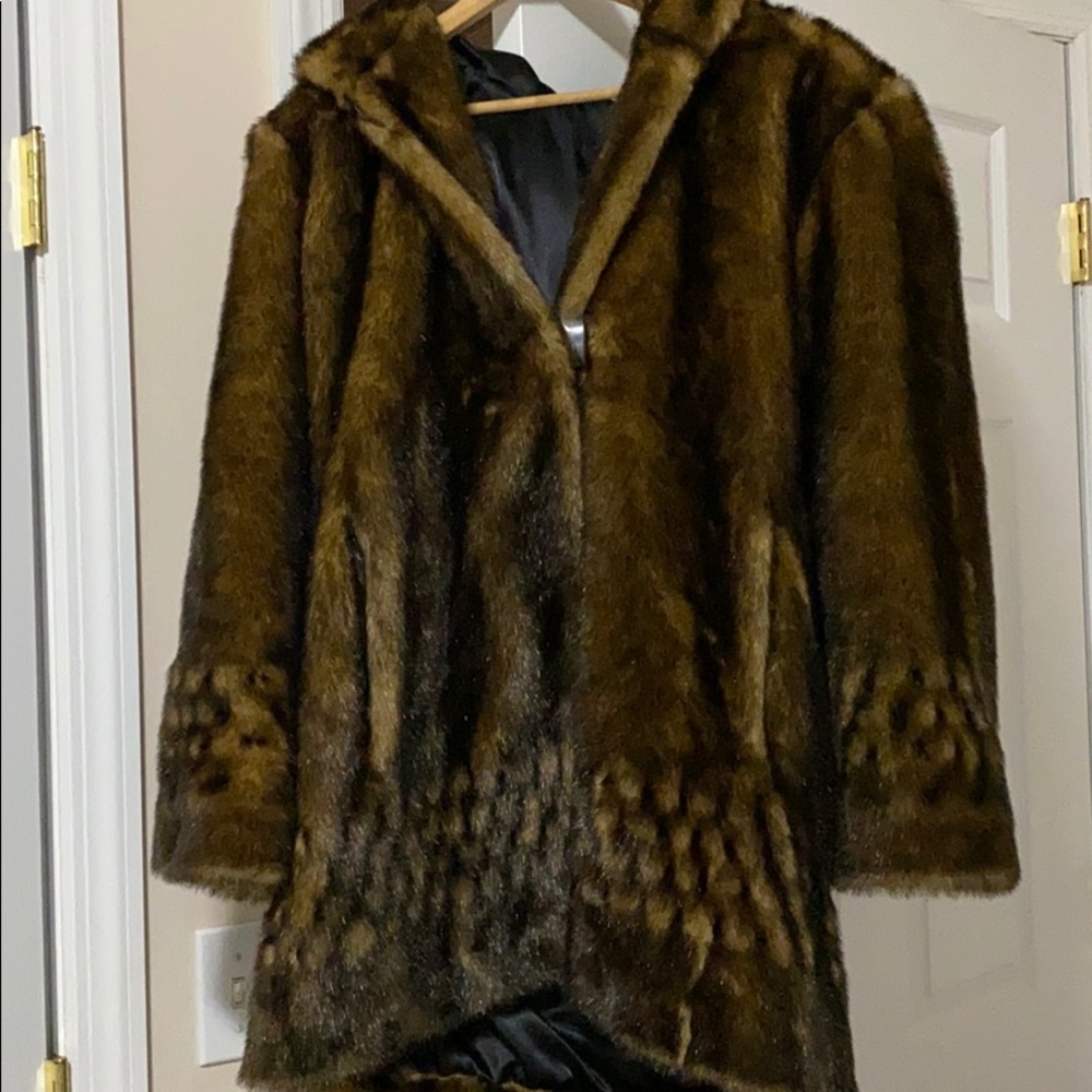 Premium Faux Fur Hooded Coat